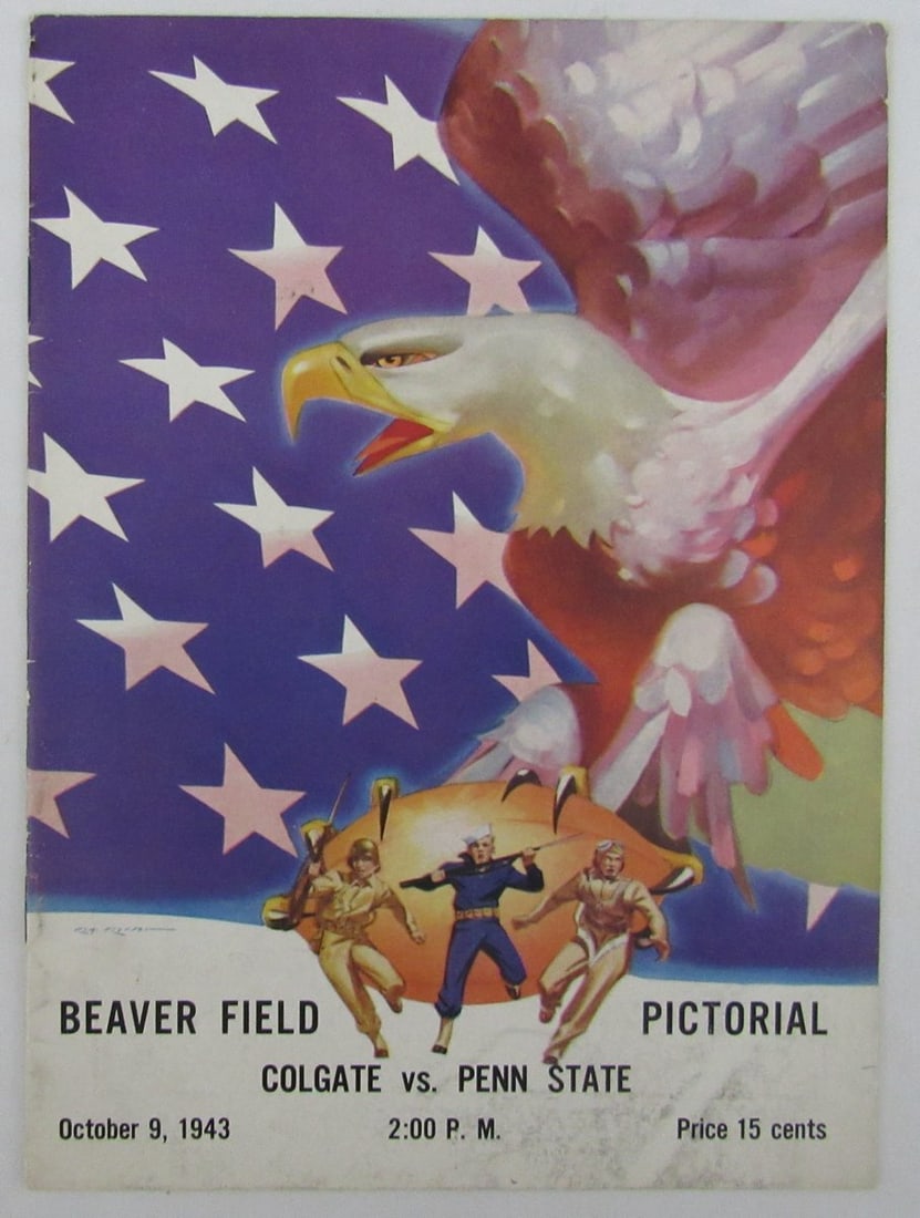1943 Penn State Nittany Lions vs. Colgate College Football Program 137556 (1 of 4)