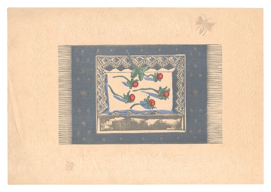 Sumio Kawakami Wild Strawberry Woodblock Print 1927 Sosaku: Sumio Kawakami Wild Strawberry Woodblock Print 1927 Sosaku Item Specifics: Artist: Kawakami Sumio Subject: Wild Strawberry / Botanical Material: Paper Style: Japanese Size: 23.8 x 34.3 cm Year Of Prod