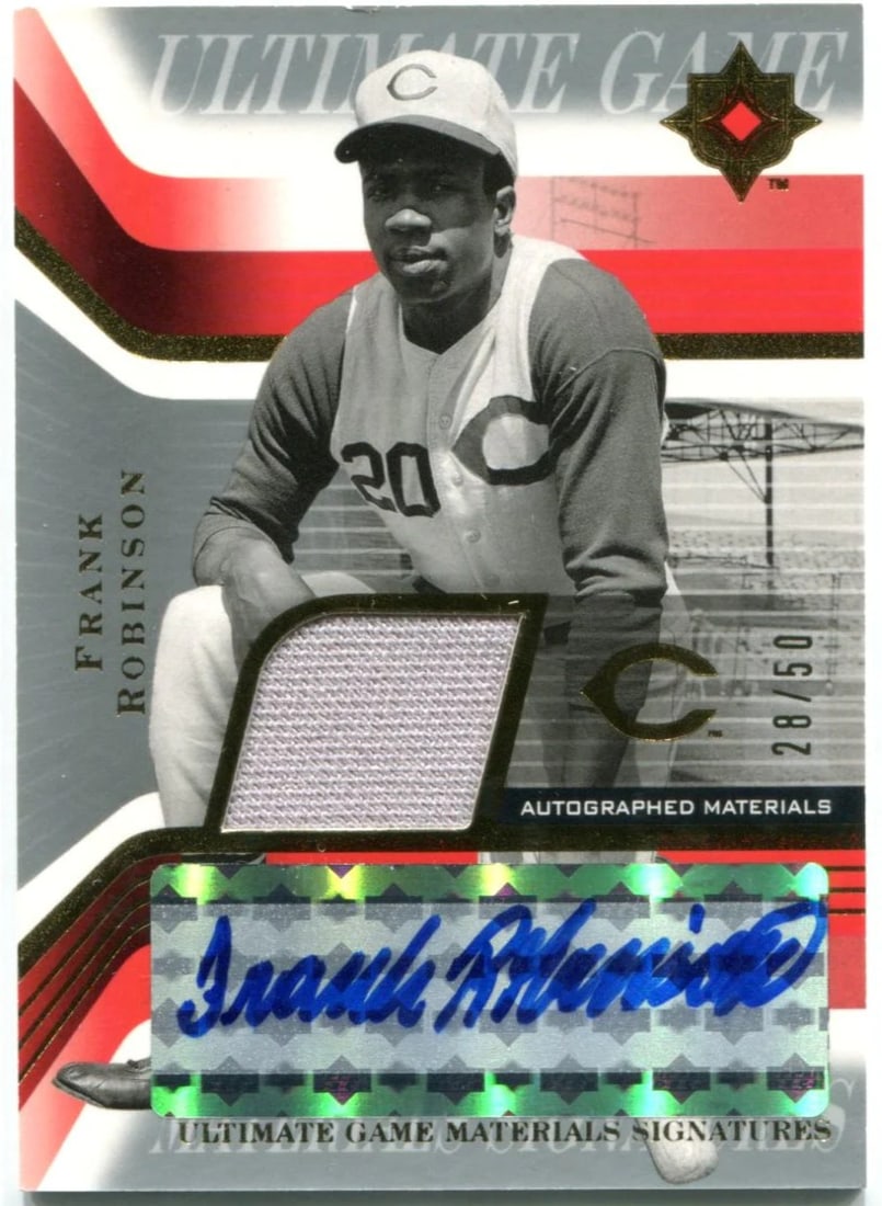 Frank Robinson 2004 Upper Deck Autographed Materials #28/ 50 (1 of 1)