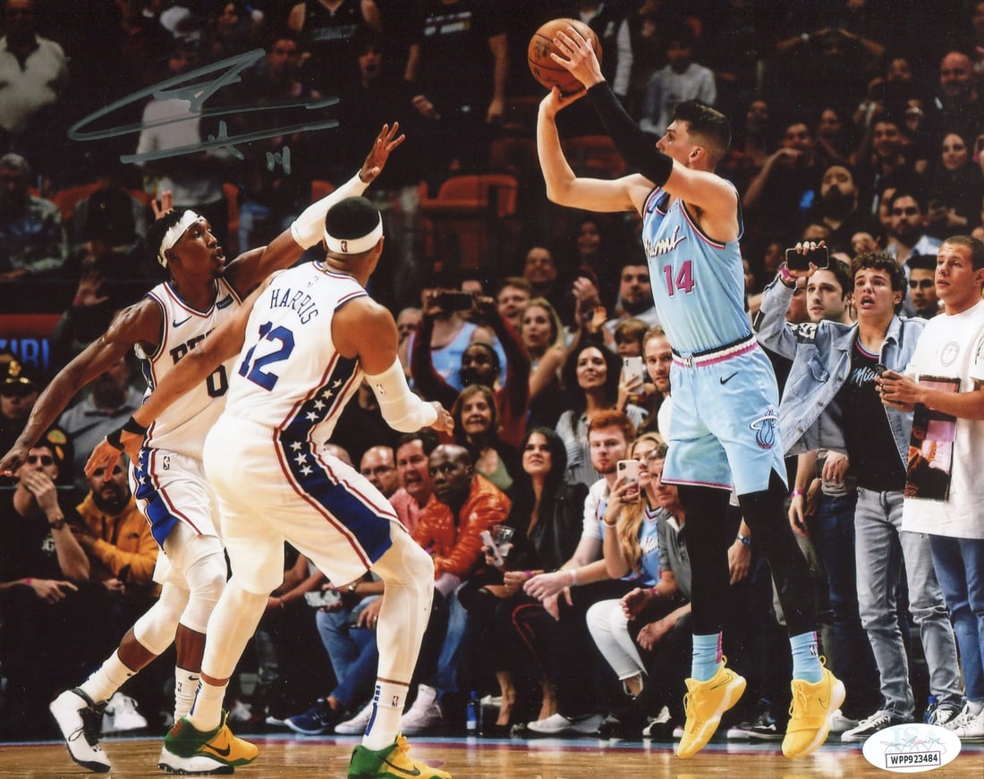 Herro Autographed Game Winning Shot 8x10 Photo JSA (1 of 1)