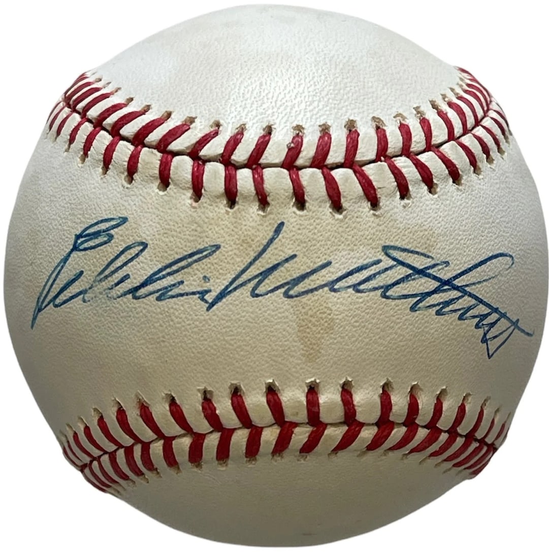 Eddie Mathews Autographed Official National Baseball (1 of 2)