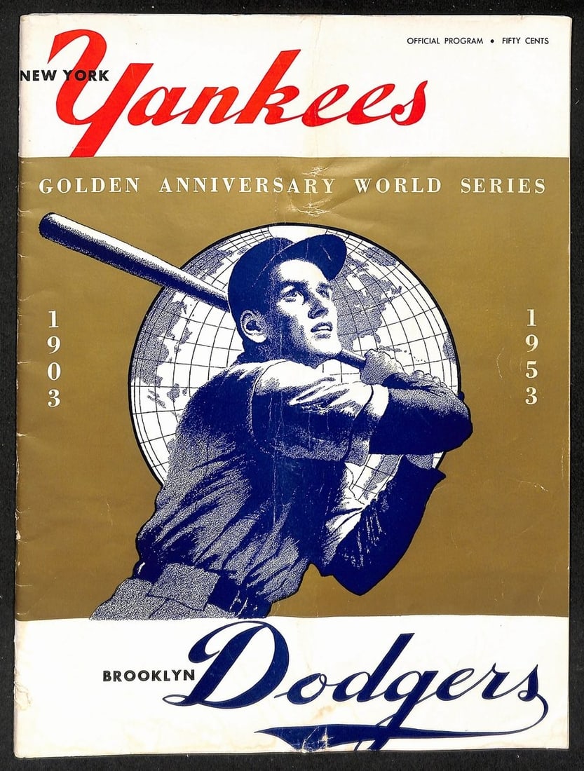 1953 World Series Program New York Yankees vs. Brooklyn Dodgers 208742 (1 of 5)