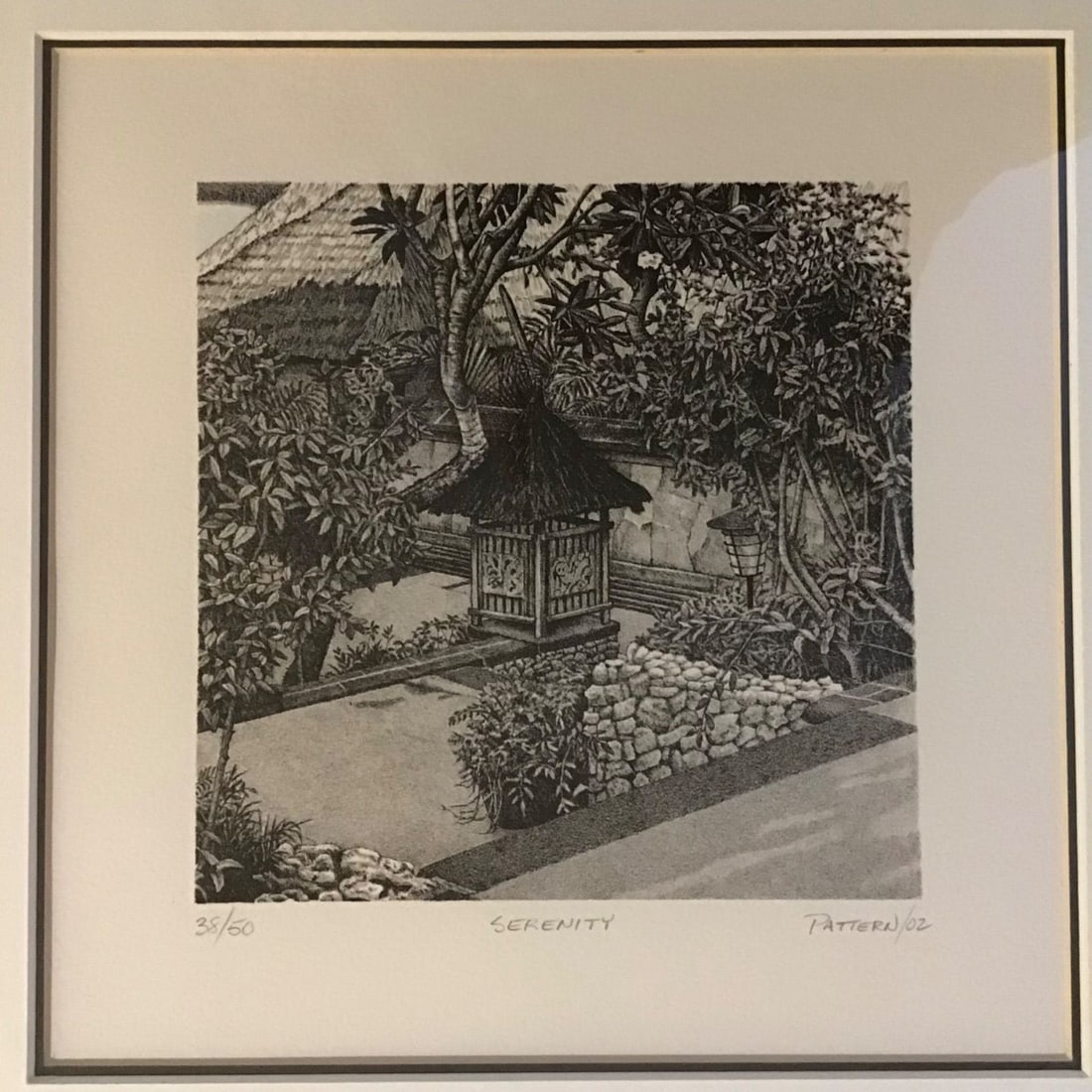 Asian Serenity Garden Art Limited Print Signed By Ken Pattern (1 of 9)