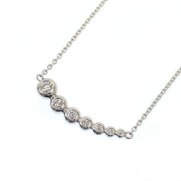 White Gold in Rare Diamond 7 Pendant Chain Necklace by Georg Jensen (1 of 9)