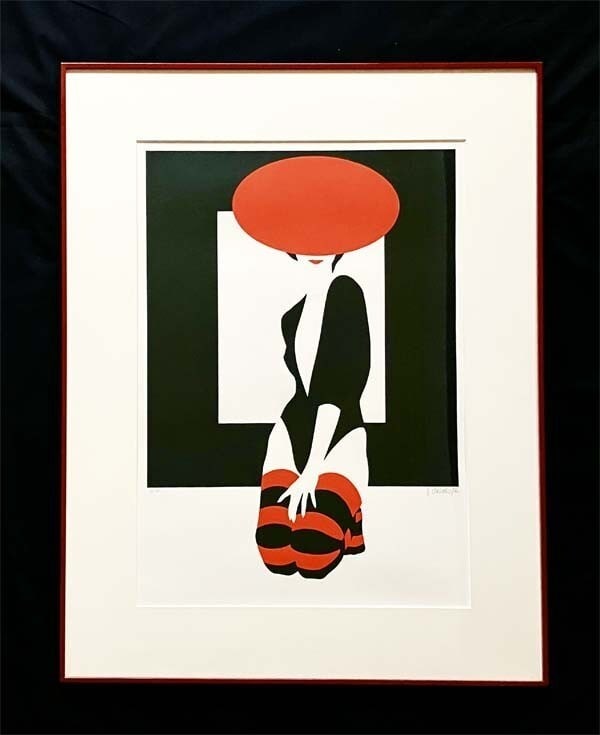 Dalla Costa Signed Amleto Hat Red Silkscreen ED 80/ 90 Original Box With (1 of 10)