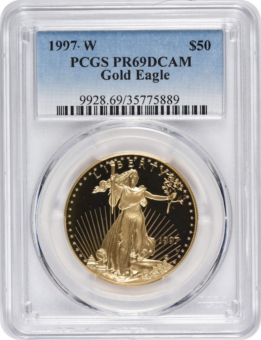 1997-W $50 American Gold Eagle PR69DCAM PCGS (1 of 1)