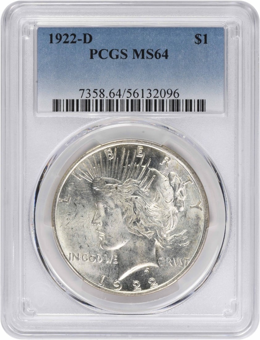 1922-D Peace Silver Dollar MS64 PCGS (1 of 1)