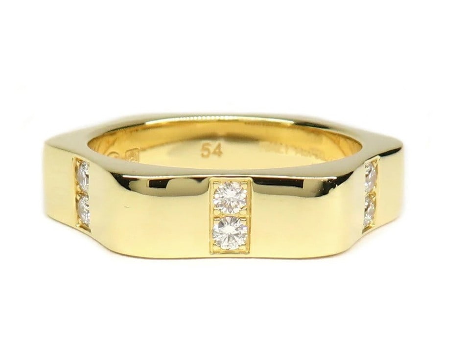 Diamond Star Ring 4810 Collection Montblanc 54 Yellow 18k Gold Eu (1 of 8)