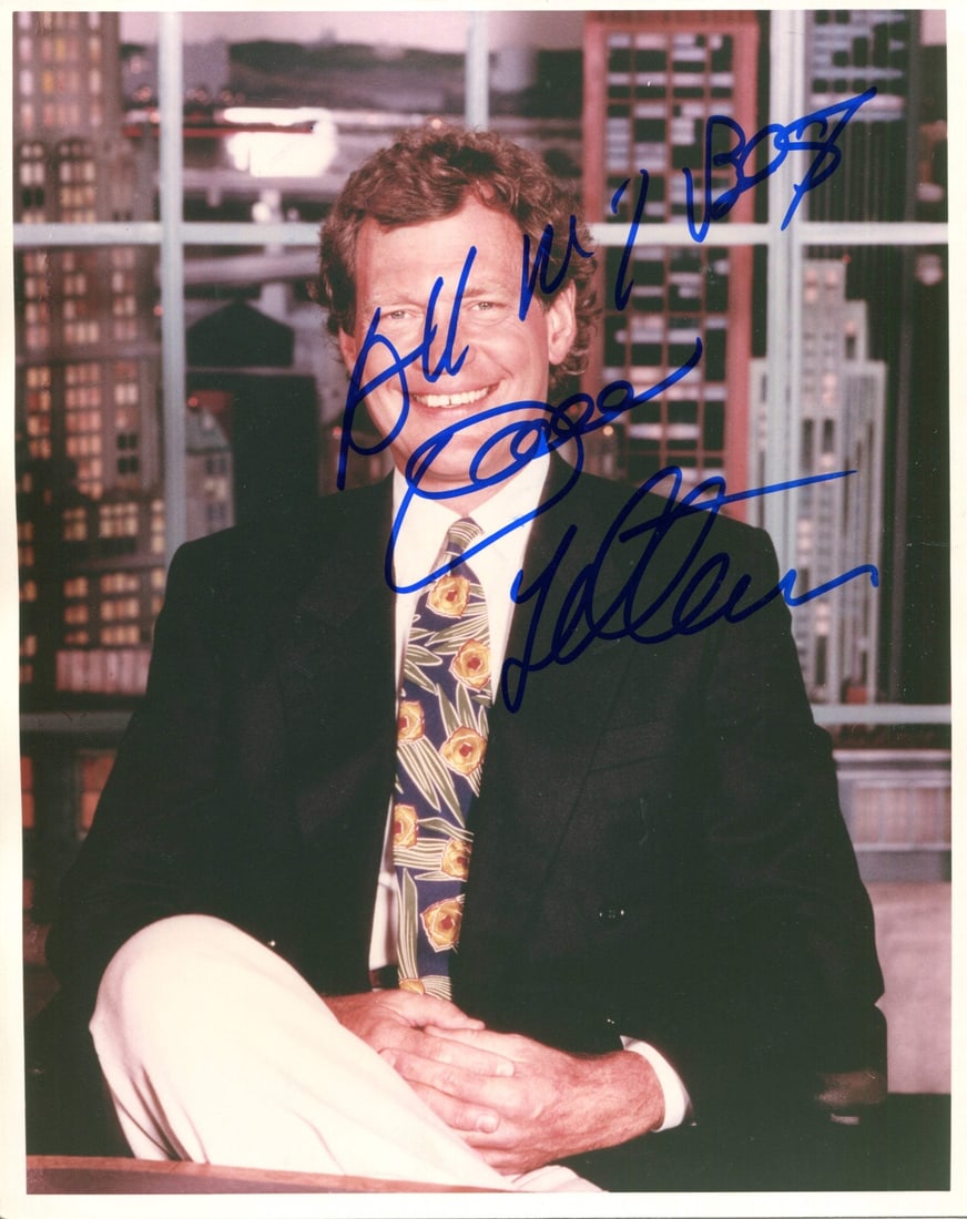 David Letterman Autographed 8x10 Photo (1 of 1)