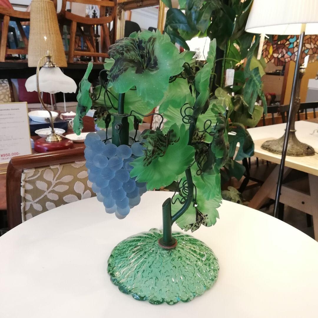 Murano Glass Grape Table Lamp Venetian Italy Vintage Rare Antique Lighting (1 of 18)