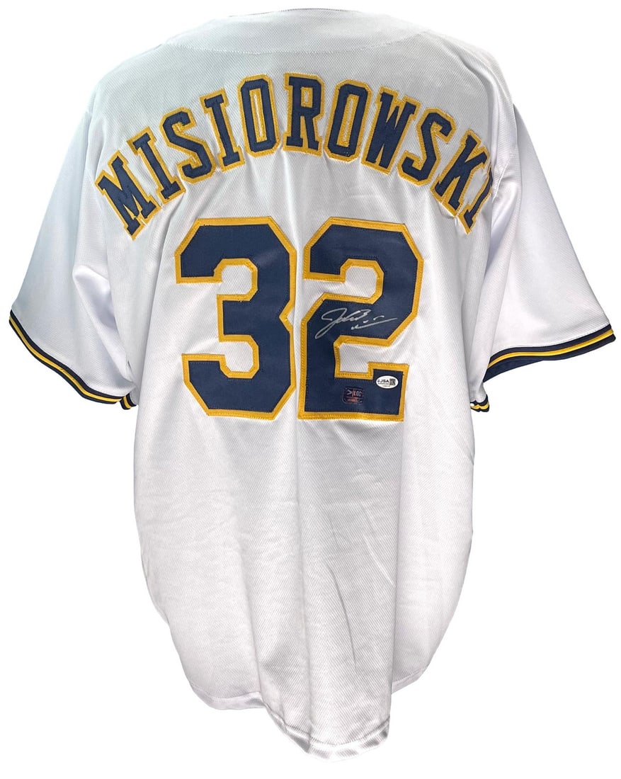 Jacob Misiorowski Brewers Signed/ Autographed Custom Baseball Jersey JSA 201093 (1 of 4)