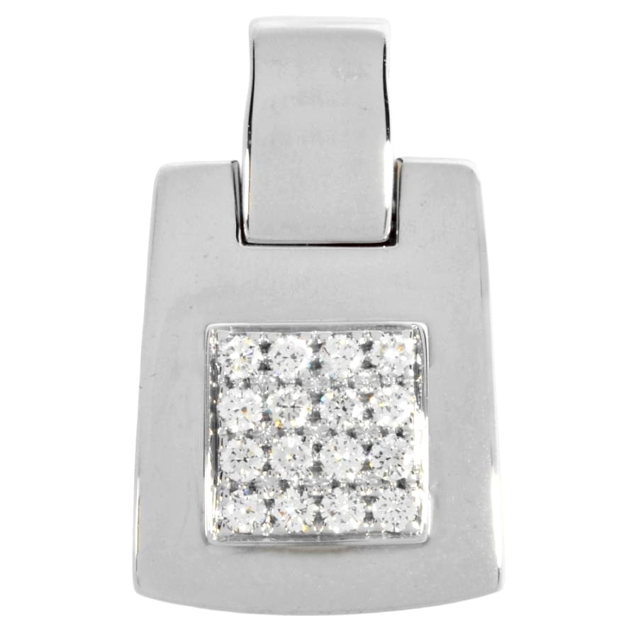 Chaumet Diamond Pave 18k White Gold Pendant Top Necklace Charm with Certificate: Chaumet Diamond Pave 18k White Gold Pendant Top Necklace Charm with Certificate Item Specifics: Main Stone Creation: Natural Occasion: Anniversary Birthday Christening Christmas