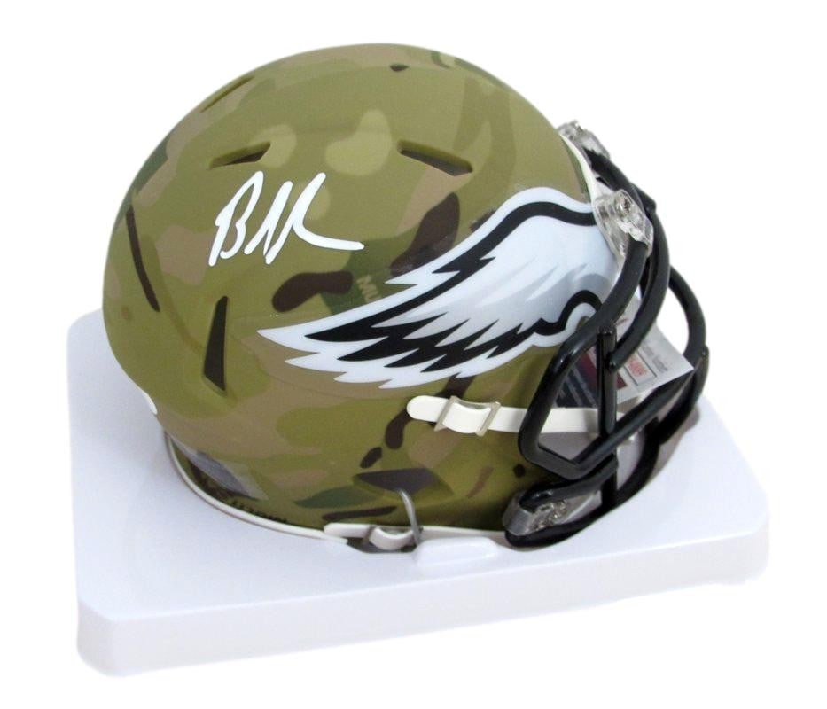 Eagles Autographed Camo Mini Speed Football Helmet by Brandon Graham (1 of 3)