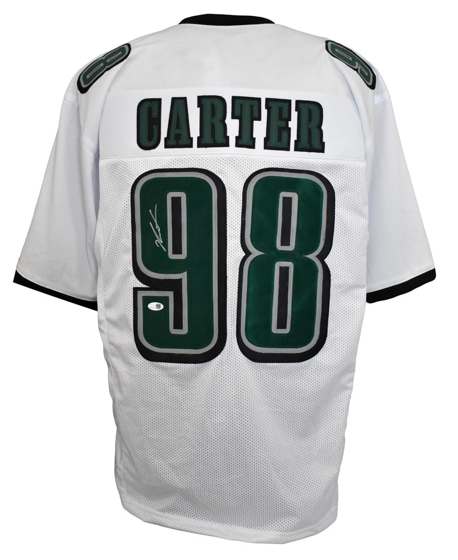 Eagles Carter Jalen Autographed signed custom football jersey JSA 207538 (1 of 4)
