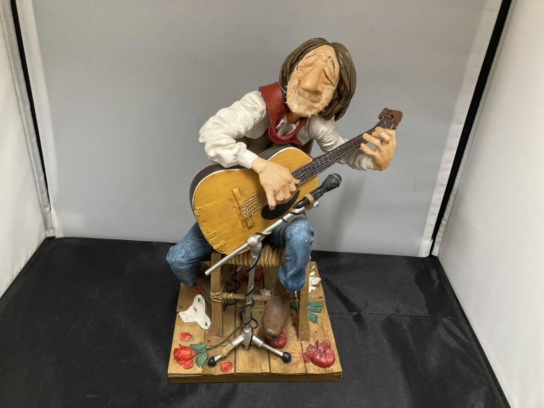 Vintage Used Guitar Player Guillermo Forcino Figurine (1 of 6)