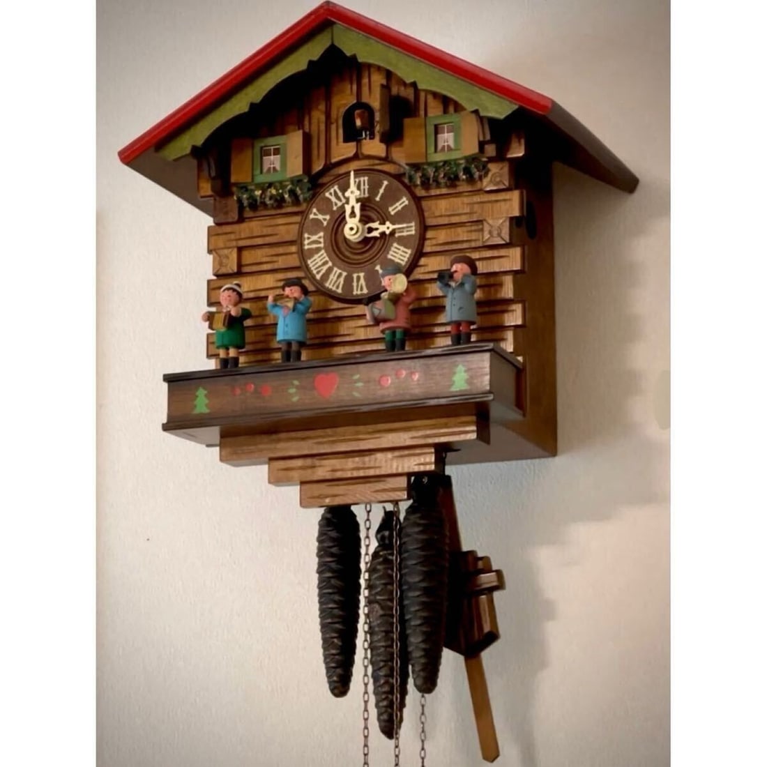 REUGE German Cuckoo Clock Music Box Wall Clock Cuendet Overhauled Working Fine (1 of 3)