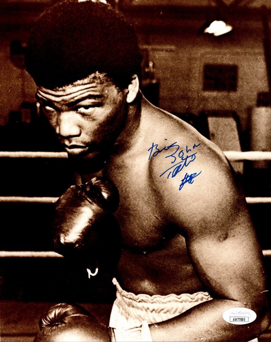 Big John Tate Signed/ Autographed 8x10 B/ W Boxing Photo JSA 191059 (1 of 2)