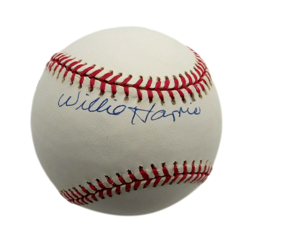 Willie Harris Autographed OAL Baseball Birmingham Black Barons JSA 180568 (1 of 3)