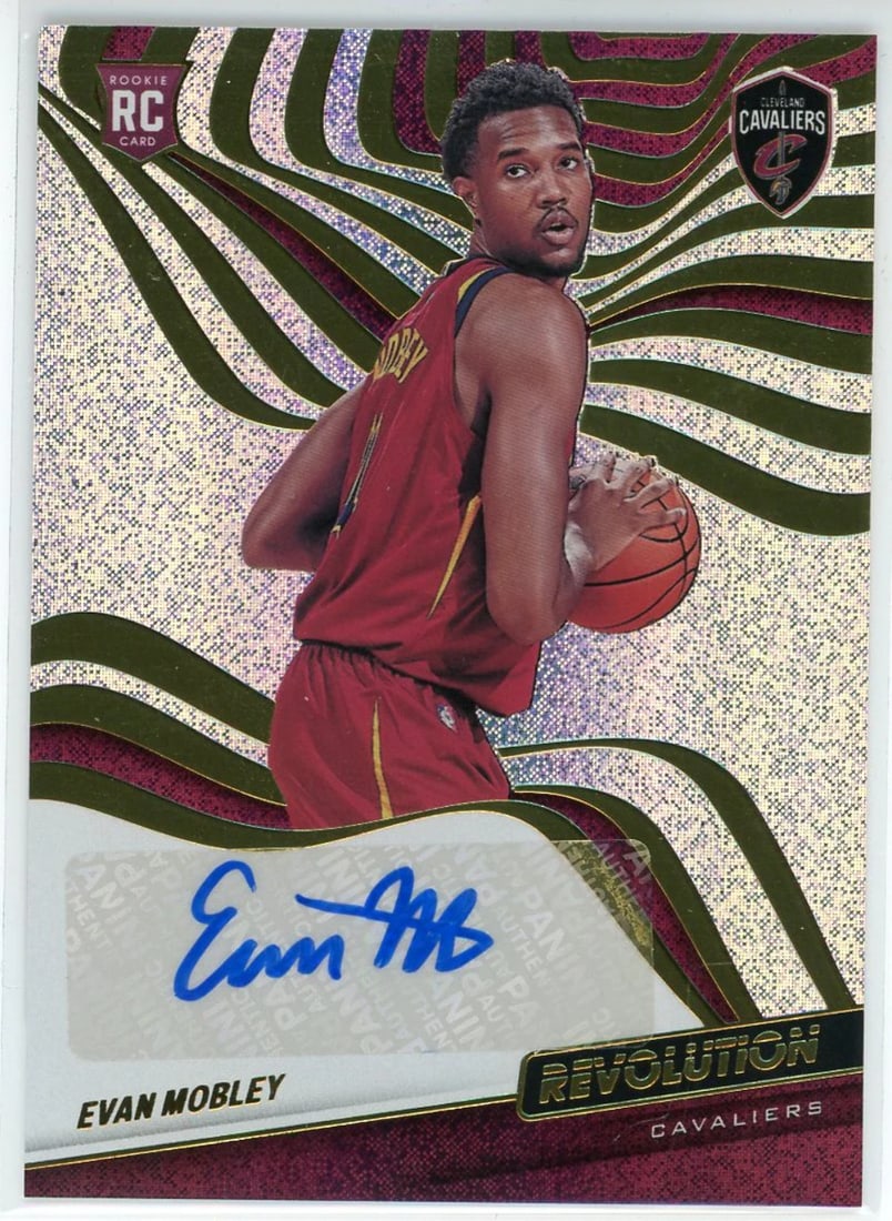 Evan Mobley Autographed 2021-22 Panini Revolution Rookie Card #RA-EMB (1 of 2)