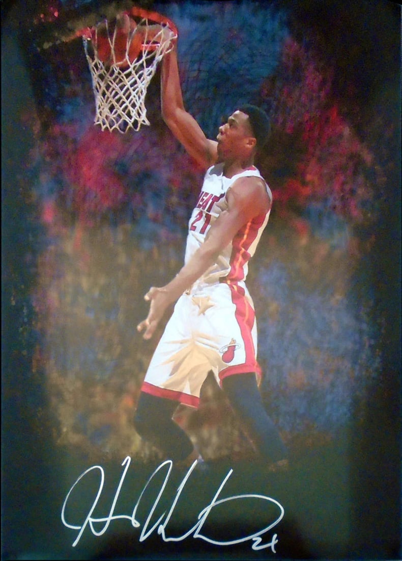 Miami Heat Photo 16x20 Hassan Whiteside Autographed (1 of 1)