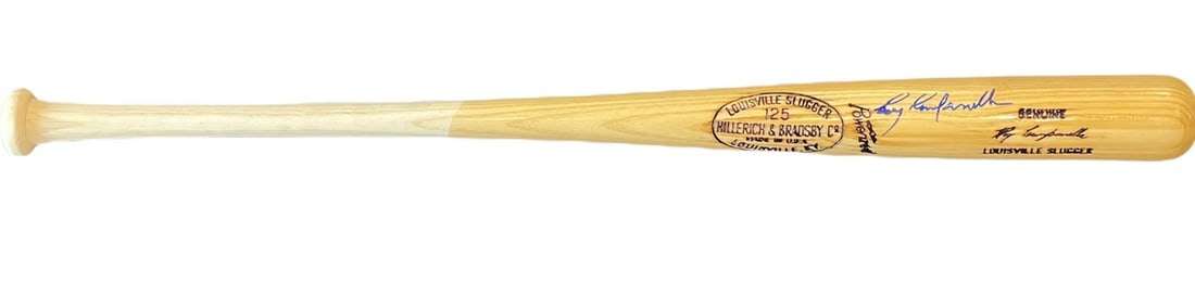 Autographed Louisville Slugger Bat Campanella Roy JSA: Autographed Louisville Slugger Bat Campanella Roy JSA Authentic Roy Campanella Autographed Louisville Slugger Bat. This JSA-verified, blue sharpie signed Louisville Slugger bat bears the signature of 