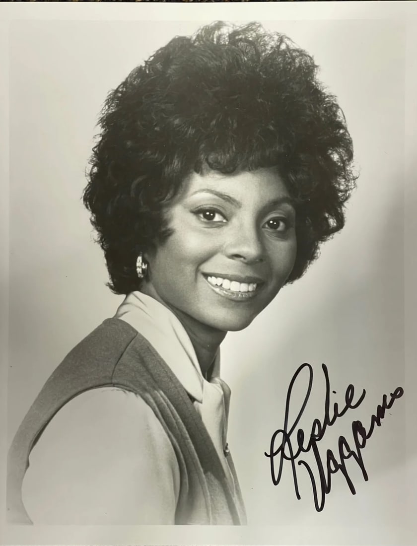 Leslie Uggams Autographed 8x10 Celebrity Photo: Leslie Uggams Autographed 8x10 Celebrity Photo Leslie Uggams' 8x10 celebrity photo bears her signature in black sharpie on the front. This unique piece captures a moment in time with the talented actr
