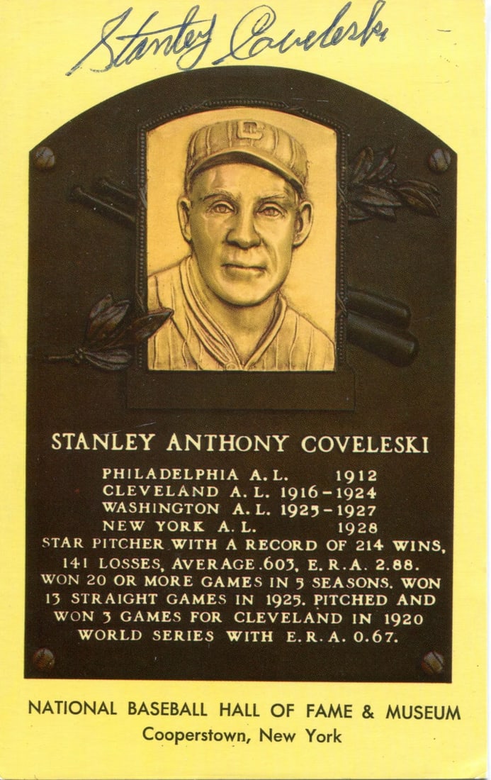 Hall of Plaque Autographed Stanley Card JSA (1 of 2)
