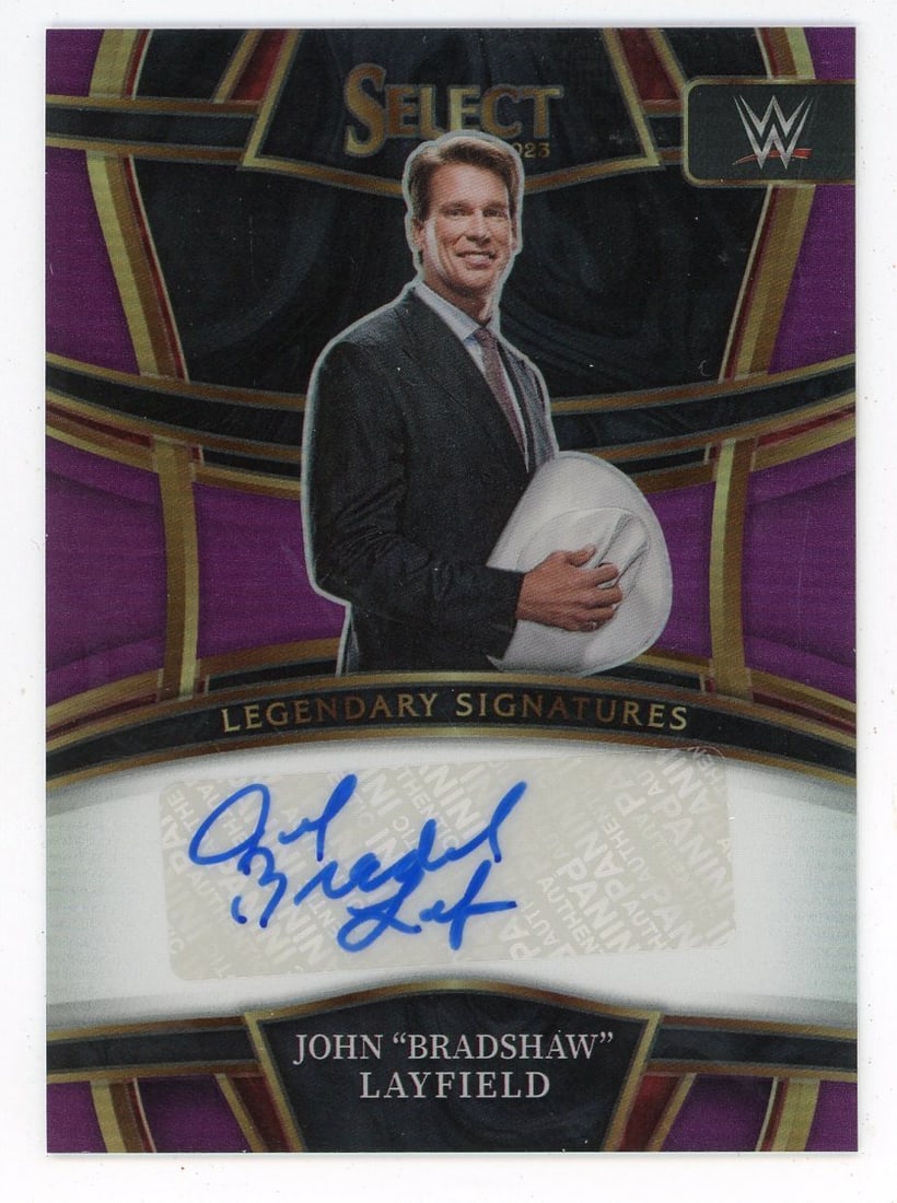 John "Bradshaw" Layfield 2023 Panini Select Autographed #LS-JBL (1 of 2)