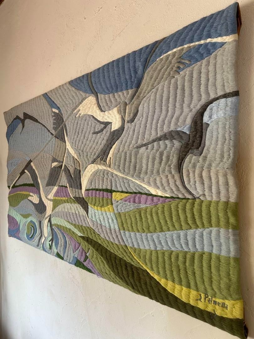 Silva Palmeira (Portugal) Signed Tapestry Modern Portuguese Art Large 14480 cm (1 of 5)