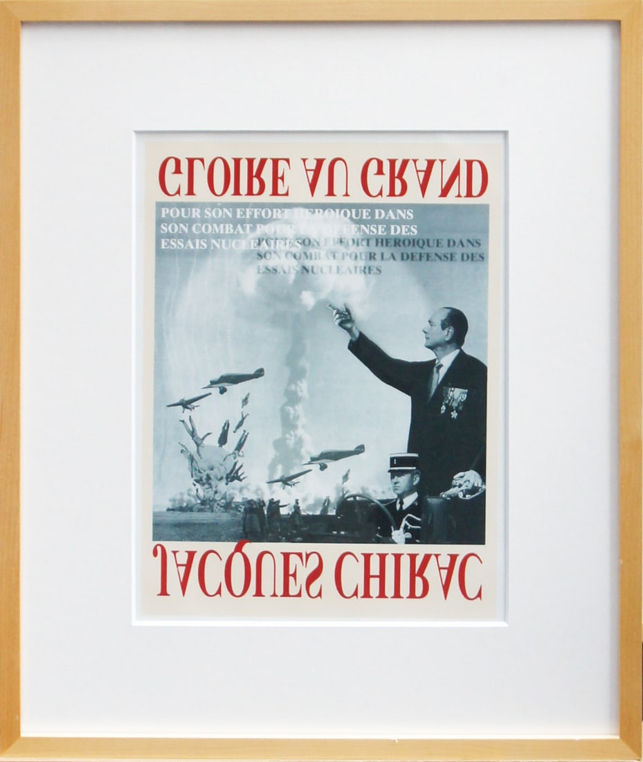 Thomas Ruff 1998 Signed Pictography Print Chirac Nuclear Ban Ltd Ed 100 (1 of 2)