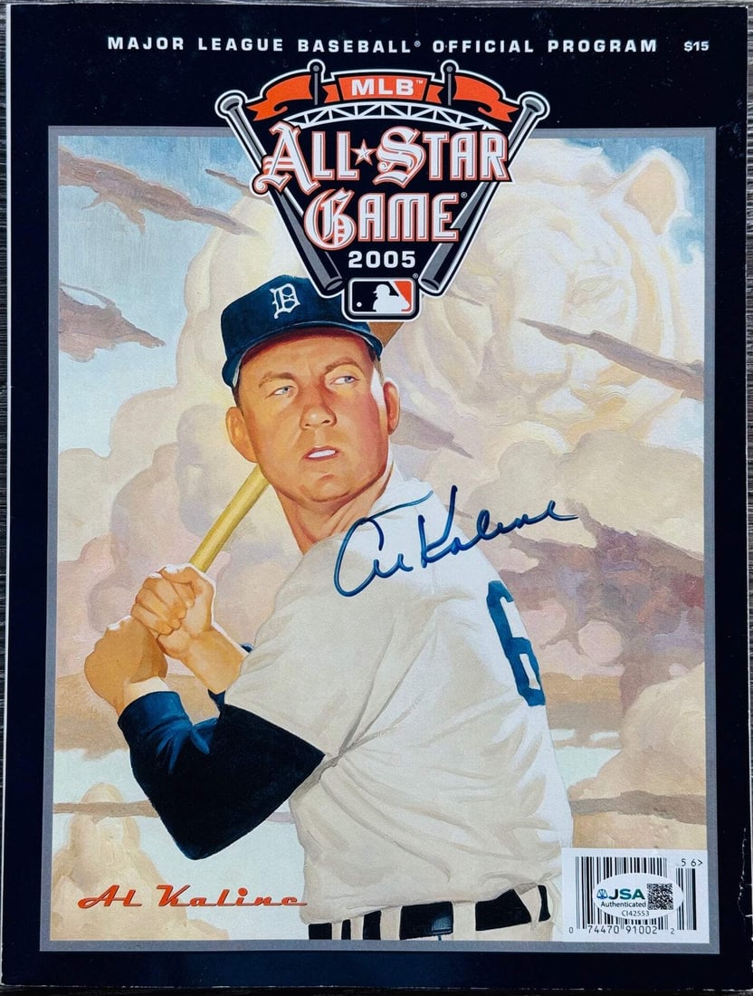 Al Kaline Autographed 2005 All Star Game Program Book (JSA) (1 of 3)