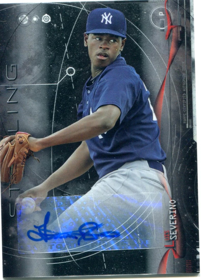 Sterling Autographed Card Luis 2014 Bowman Severino (1 of 1)
