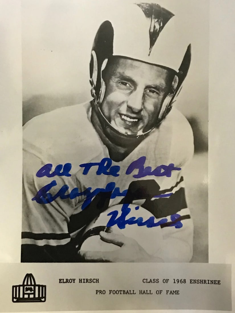 Hirsch Autographed Football Elroy 8x10 Photo (1 of 1)