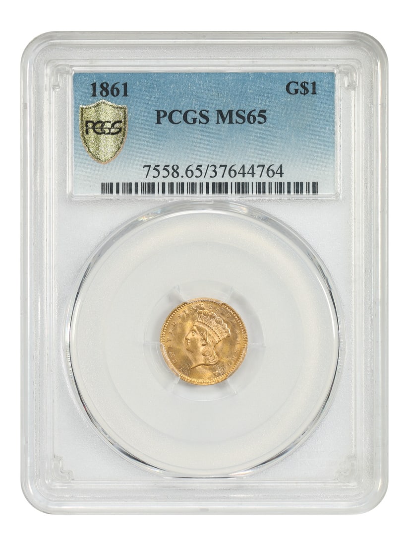 1861 G$1 PCGS MS65 - Gold Dollar (1 of 4)