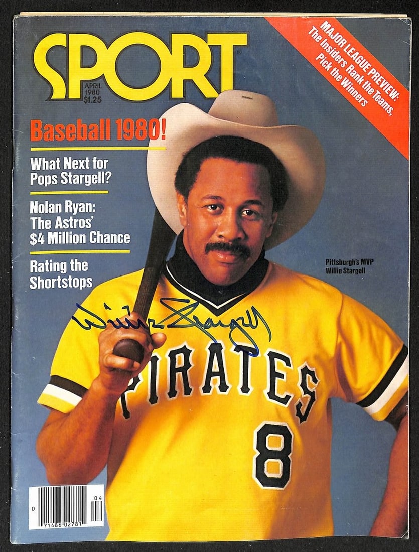 Willie Stargell HOF Signed/ Auto 1980 SPORT Magazine NO LABEL PSA/ DNA 205906 (1 of 2)
