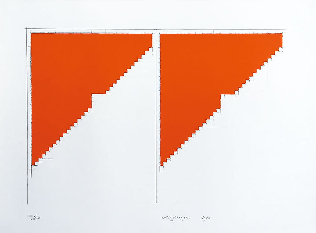 Jiro Takamatsu Plane on Plane 1970 Signed Silk Screen Collotype Ltd Ed 100 (1 of 6)