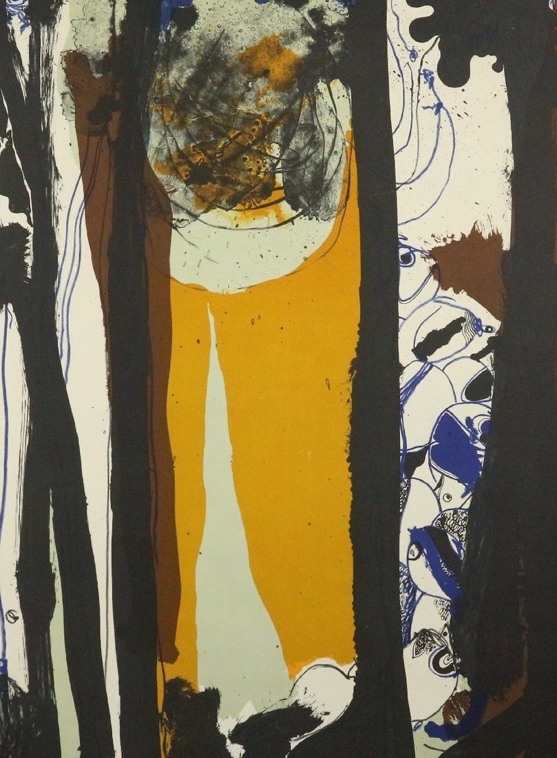 Josep Guinovart 1974 Lithograph Abstract Expressionist Print Barcelona Art 3/ 75 (1 of 10)