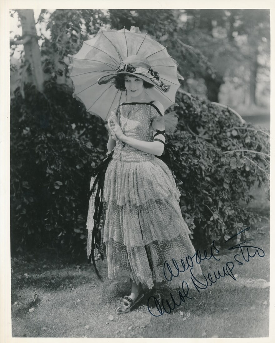 Dempster Silent Films Auto Signed Actress Photo 8x10 Carol Psa (1 of 3)