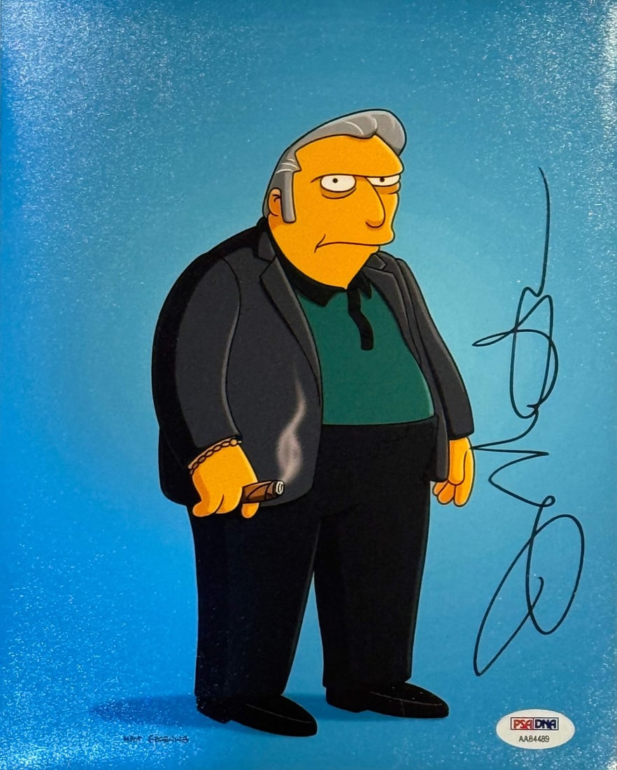 Joe Mantegna The Simpsons Celebrity Autographed Photo PSA (1 of 1)