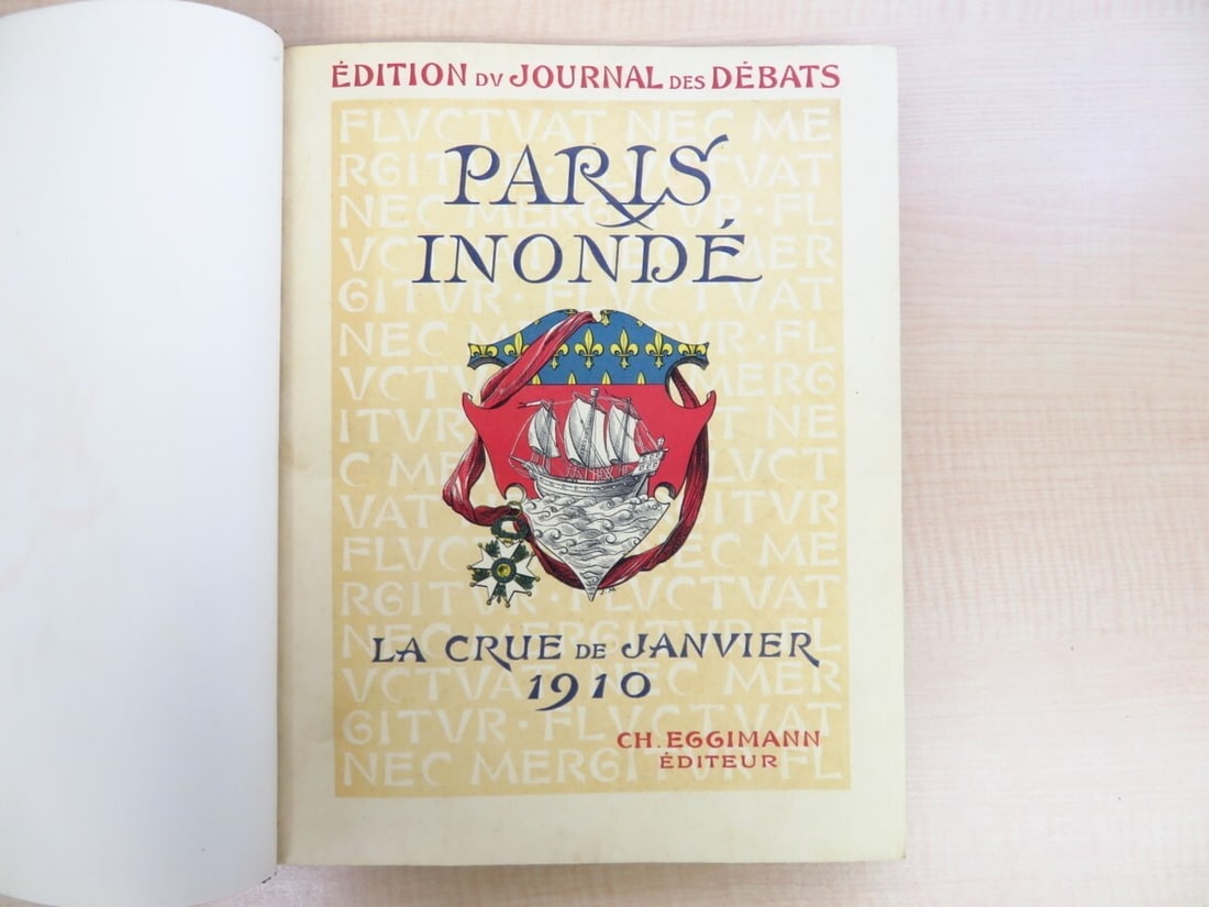 Paris Inonde La Crue de Janvier 1910 Photo Book 1st Edition 1910 Complete French (1 of 10)