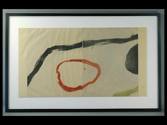 Kumi Korf Original Monoprint on Japanese Paper Art Print Signed Framed MOMA (1 of 10)