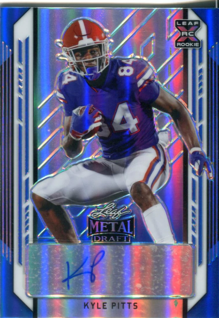 Kyle Pitts 2021 Leaf Metal Draft Autographed Rookie Card 14/ 35 #BA-KP1 (1 of 2)