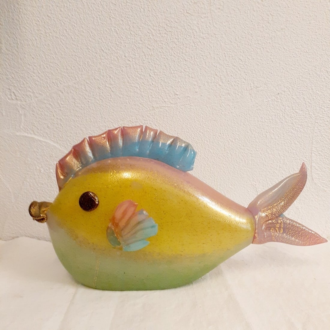 Rare fish figurine glass made in Murano Italy height 16.5cm collectible: Rare fish figurine glass made in Murano Italy height 16.5cm collectible Item Specifics: Brand: Unmarked Antique: No Type: Figurine Signed: No Color: Multicolor Theme: Fish Material: Glass Production S