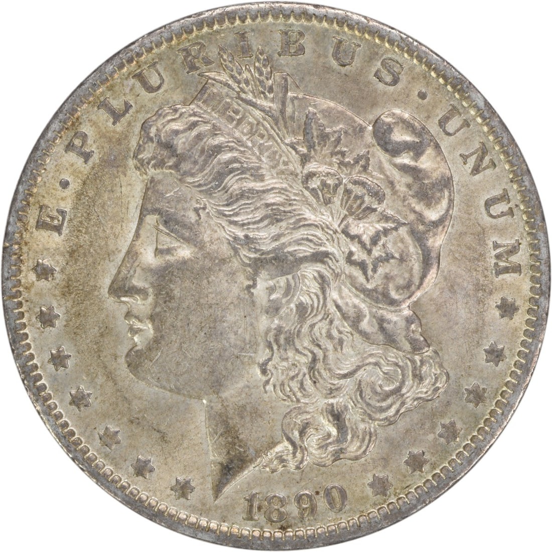 Morgan Silver Dollar AU Slider Uncertified 1890 O: Morgan Silver Dollar AU Slider Uncertified 1890 O The Morgan Silver Dollar AU Slider Uncertified 1890 O features a striking design by George T. Morgan, with its reeded edge and 90% silver composition 