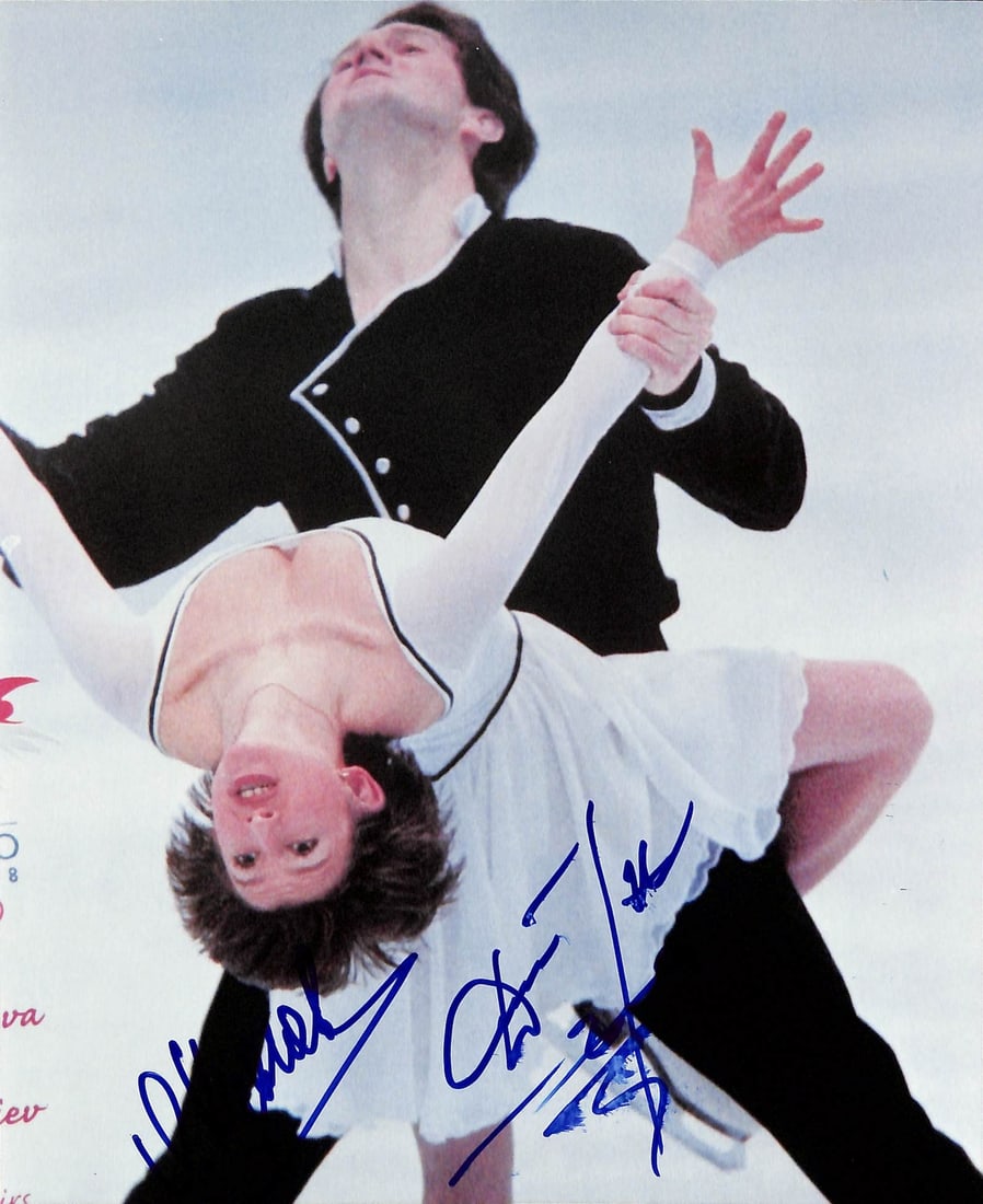 Kazakova and Dmitriev 1998 Olympic Gold Medalists Signed 8x10 Photo 180439: Kazakova and Dmitriev 1998 Olympic Gold Medalists Signed 8x10 Photo 180439 Item Specifics: Product: Photo Olympic Sport: Olympics Original/Reprint: Original Autograph Authentication: seller Product Di