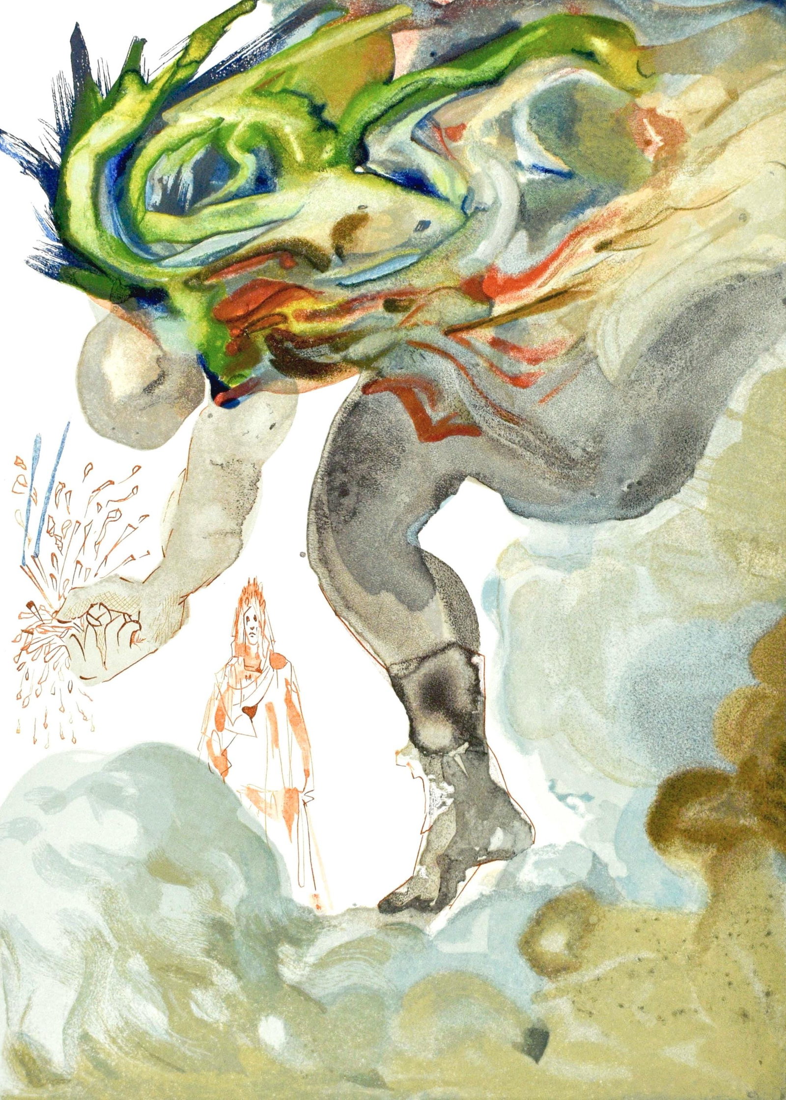 Salvador Dali, Inferno XXXI (Michler/ Lpsinger 1039-1138; Field 189-200), La Divina Commedia,: Salvador Dali, Inferno XXXI (Michler/ Lpsinger 1039-1138; Field 189-200), La Divina Commedia, Item Specifics: Paper size: 13 x 10.375 inches. Inscription: Unsigned and unnumbered, as issued.