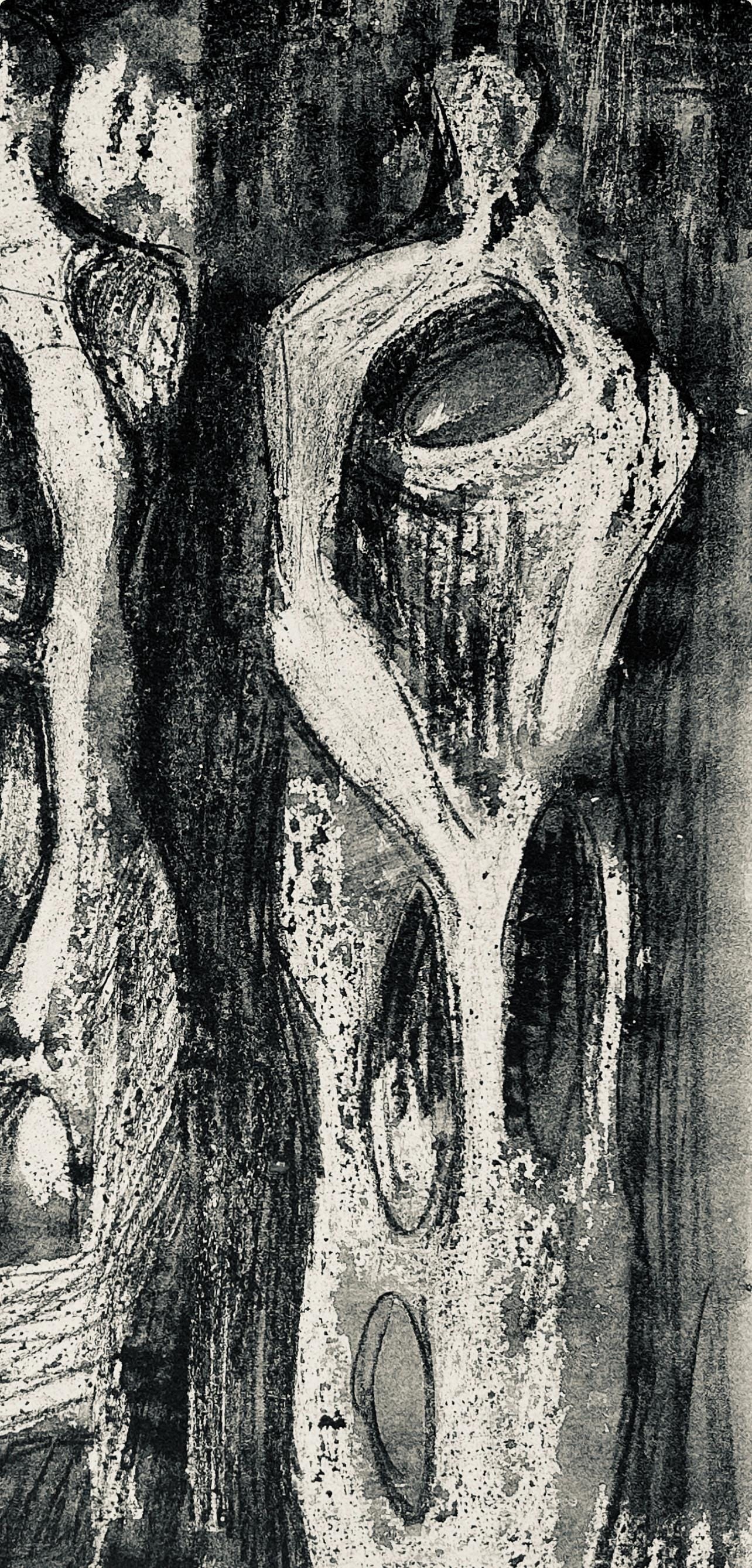 Two Standing Figures by Henry Moore Lithograph - 3