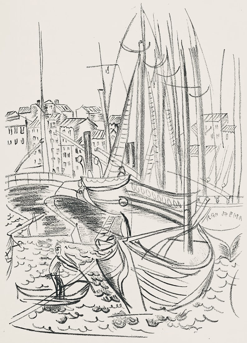 Normandes Ctes Les Dufy Raoul Composition Lithograph: Normandes Ctes Les Dufy Raoul Composition Lithograph Item Specifics: Paper Size: 14.8 x 11 inches. Excellent condition. Notes: From the folio, Les Ctes Normandes 1961. Published by Pierre de Tartas,