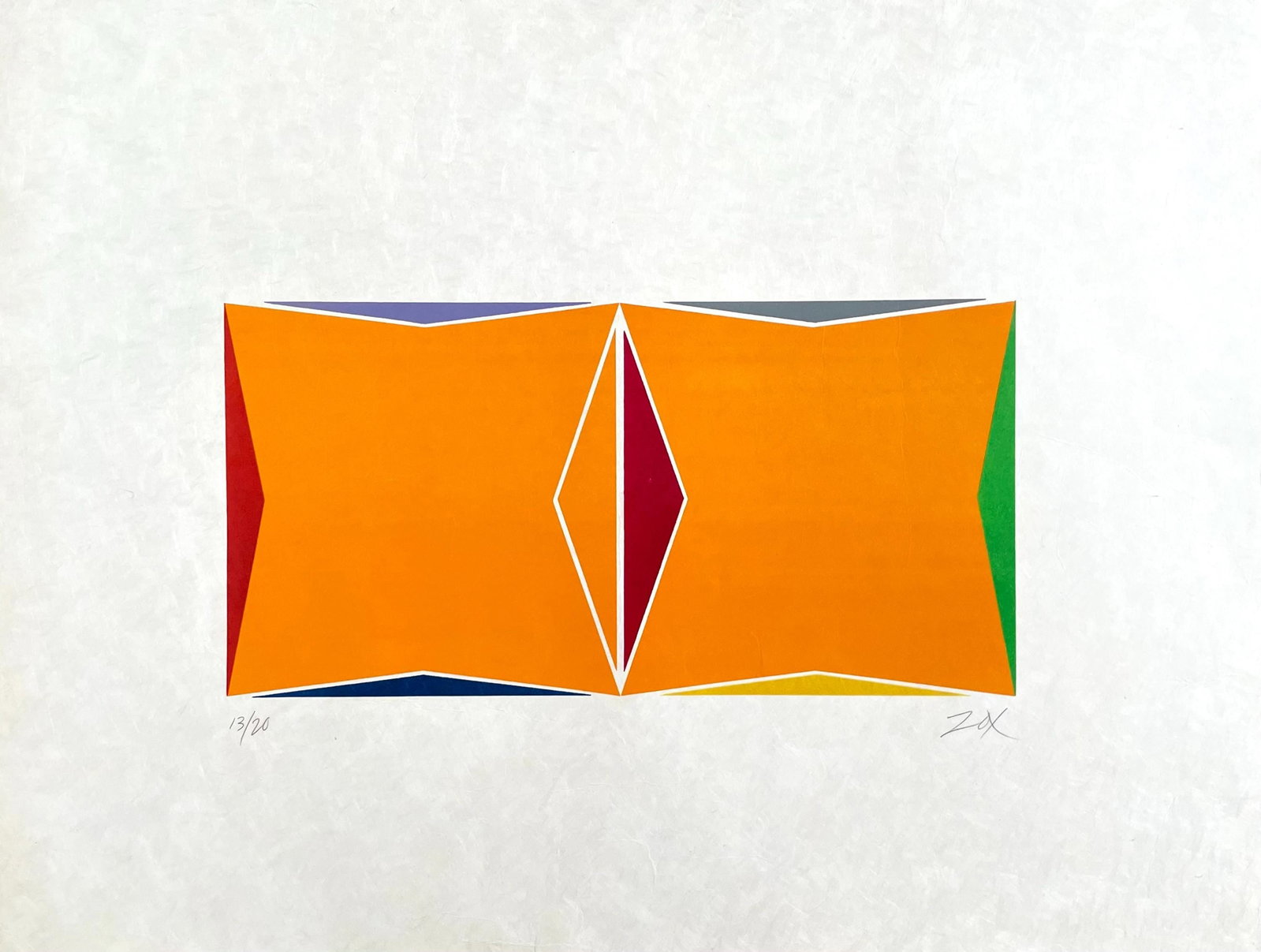 Larry Zox, Two Square Composition, Signed, Silkscreen - 6