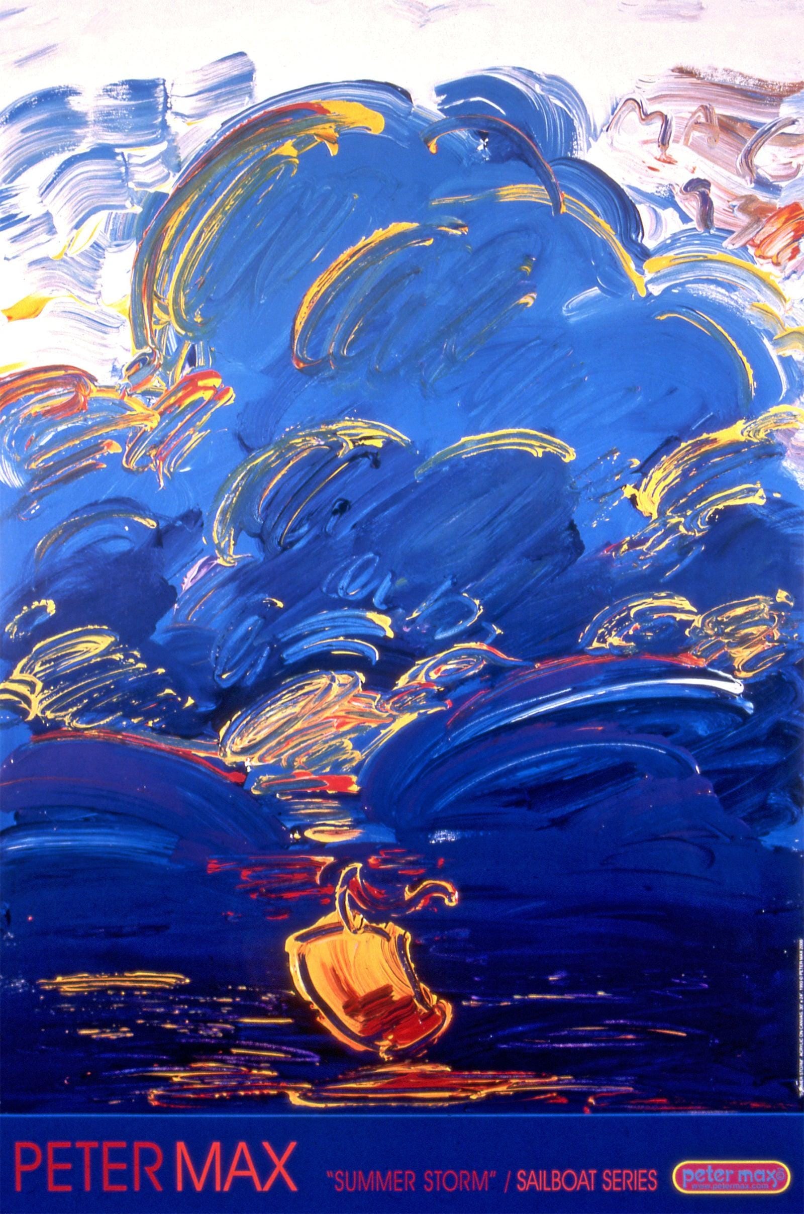 Peter Max Summer Storm 2000 Hand Signed Official Edition (1 of 4)